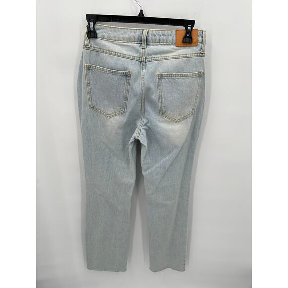 AVEC LES FILLES Relaxed Fit Slit Raw Hem Jeans // 26 - Picture 11 of 12